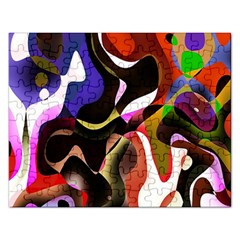 Colourful Abstract Background Design Rectangular Jigsaw Puzzl by Simbadda