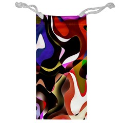 Colourful Abstract Background Design Jewelry Bag by Simbadda