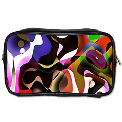 Colourful Abstract Background Design Toiletries Bags 2-side by Simbadda