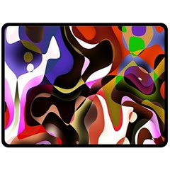 Colourful Abstract Background Design Fleece Blanket (large)  by Simbadda