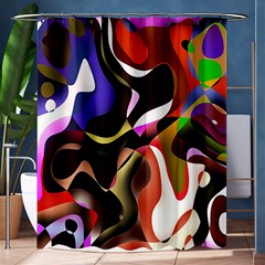 Colourful Abstract Background Design Shower Curtain 60  X 72  (medium)  by Simbadda