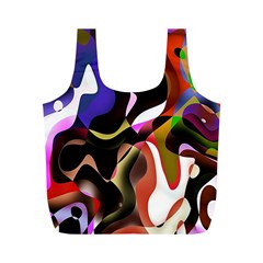 Colourful Abstract Background Design Full Print Recycle Bags (m)  by Simbadda