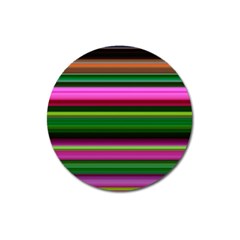 Multi Colored Stripes Background Wallpaper Magnet 3  (round) by Simbadda