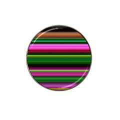 Multi Colored Stripes Background Wallpaper Hat Clip Ball Marker by Simbadda