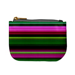 Multi Colored Stripes Background Wallpaper Mini Coin Purses by Simbadda