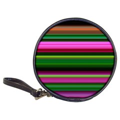 Multi Colored Stripes Background Wallpaper Classic 20-cd Wallets by Simbadda