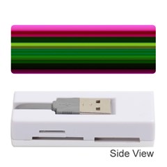 Multi Colored Stripes Background Wallpaper Memory Card Reader (stick)  by Simbadda