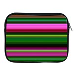 Multi Colored Stripes Background Wallpaper Apple iPad 2/3/4 Zipper Cases Front