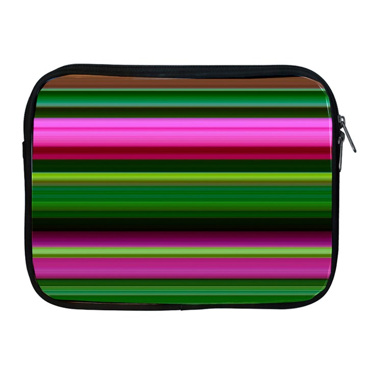 Multi Colored Stripes Background Wallpaper Apple iPad 2/3/4 Zipper Cases