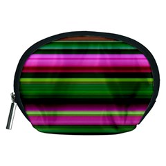 Multi Colored Stripes Background Wallpaper Accessory Pouches (medium)  by Simbadda