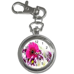 Pink Purple And White Flower Bouquet Key Chain Watches