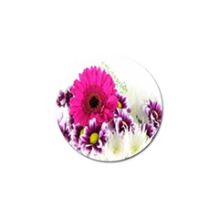 Pink Purple And White Flower Bouquet Golf Ball Marker (4 pack)