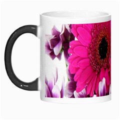 Pink Purple And White Flower Bouquet Morph Mugs