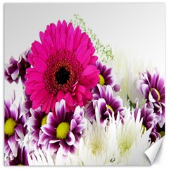 Pink Purple And White Flower Bouquet Canvas 16  x 16  