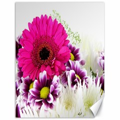 Pink Purple And White Flower Bouquet Canvas 18  x 24  