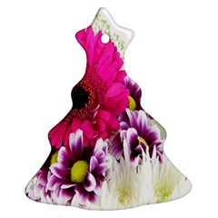 Pink Purple And White Flower Bouquet Ornament (Christmas Tree) 