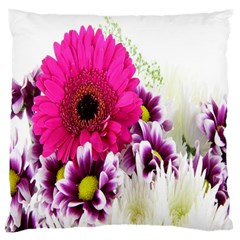 Pink Purple And White Flower Bouquet Large Cushion Case (One Side)