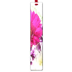 Pink Purple And White Flower Bouquet Large Book Marks