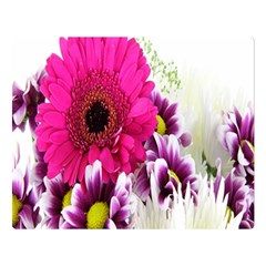 Pink Purple And White Flower Bouquet Double Sided Flano Blanket (Large) 