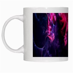 Abstract Fractal Background Wallpaper White Mugs by Simbadda