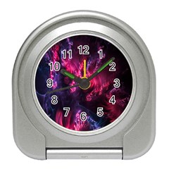 Abstract Fractal Background Wallpaper Travel Alarm Clocks by Simbadda