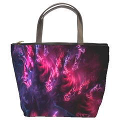 Abstract Fractal Background Wallpaper Bucket Bags by Simbadda