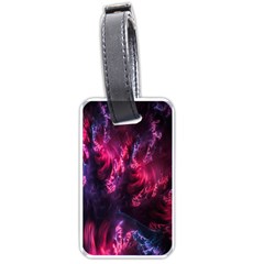 Abstract Fractal Background Wallpaper Luggage Tags (one Side)  by Simbadda