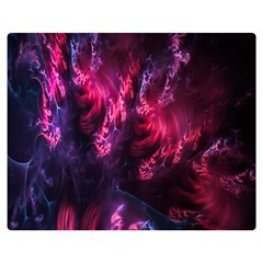 Abstract Fractal Background Wallpaper Double Sided Flano Blanket (medium)  by Simbadda