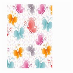 Butterfly Pattern Vector Art Wallpaper Large Garden Flag (two Sides) by Simbadda