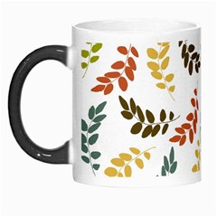 Colorful Leaves Seamless Wallpaper Pattern Background Morph Mugs by Simbadda