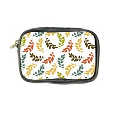 Colorful Leaves Seamless Wallpaper Pattern Background Coin Purse by Simbadda