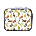 Colorful Leaves Seamless Wallpaper Pattern Background Mini Toiletries Bags Front