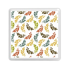 Colorful Leaves Seamless Wallpaper Pattern Background Memory Card Reader (square)  by Simbadda