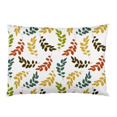 Colorful Leaves Seamless Wallpaper Pattern Background Pillow Case (two Sides) by Simbadda