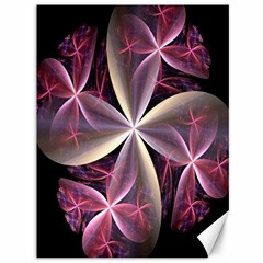 Pink And Cream Fractal Image Of Flower With Kisses Canvas 36  X 48   by Simbadda