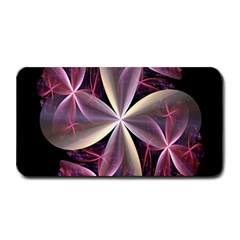 Pink And Cream Fractal Image Of Flower With Kisses Medium Bar Mats by Simbadda