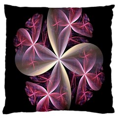 Pink And Cream Fractal Image Of Flower With Kisses Standard Flano Cushion Case (two Sides) by Simbadda