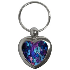 Cubes Vector Art Background Key Chains (heart)  by Simbadda