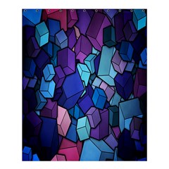 Cubes Vector Art Background Shower Curtain 60  X 72  (medium)  by Simbadda