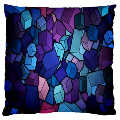 Cubes Vector Art Background Large Cushion Case (one Side) by Simbadda