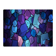 Cubes Vector Art Background Double Sided Flano Blanket (mini)  by Simbadda