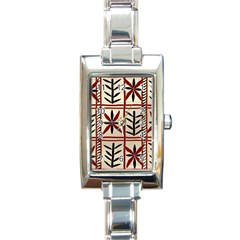 Abstract A Colorful Modern Illustration Pattern Rectangle Italian Charm Watch