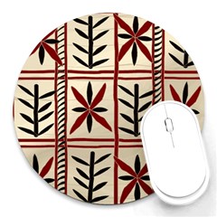 Abstract A Colorful Modern Illustration Pattern Round Mousepads