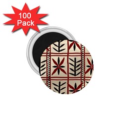 Abstract A Colorful Modern Illustration Pattern 1.75  Magnets (100 pack) 