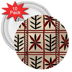 Abstract A Colorful Modern Illustration Pattern 3  Buttons (10 pack) 