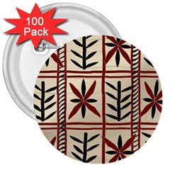 Abstract A Colorful Modern Illustration Pattern 3  Buttons (100 pack) 