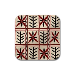 Abstract A Colorful Modern Illustration Pattern Rubber Coaster (Square) 