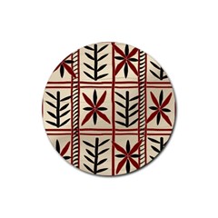 Abstract A Colorful Modern Illustration Pattern Rubber Coaster (Round) 