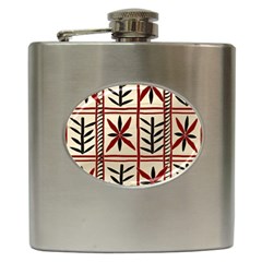 Abstract A Colorful Modern Illustration Pattern Hip Flask (6 oz)