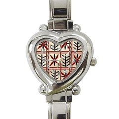 Abstract A Colorful Modern Illustration Pattern Heart Italian Charm Watch